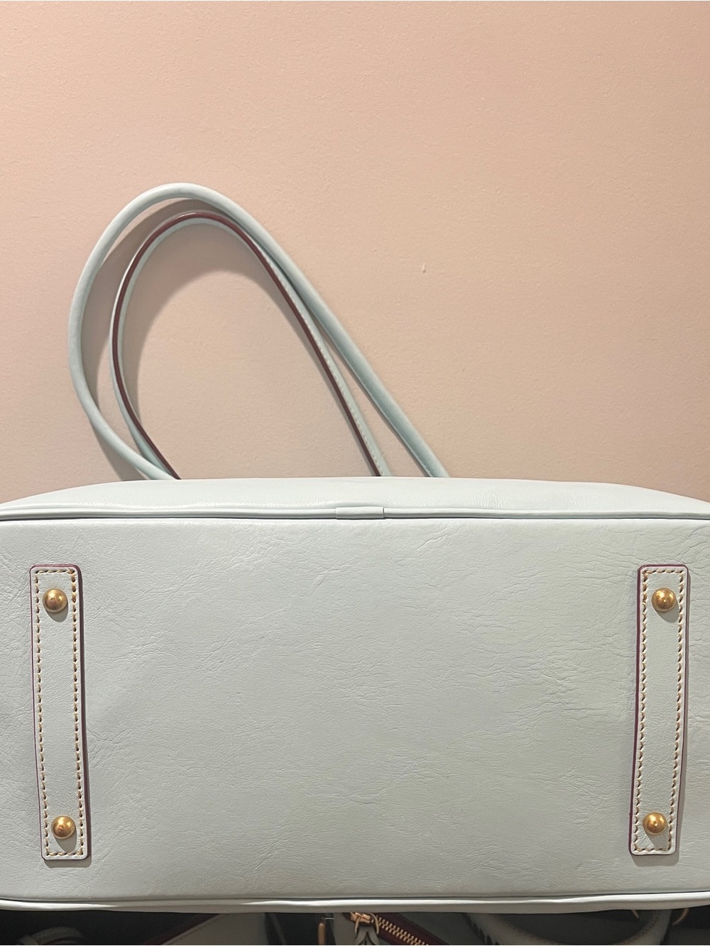 Dooney & Bourke Large Tote Pale Blue Florentine NWT - Picture 3 of 8